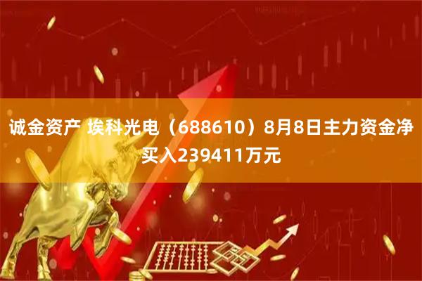 诚金资产 埃科光电（688610）8月8日主力资金净买入239411万元